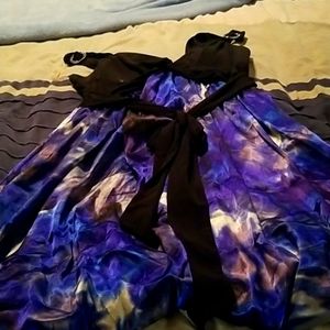 City studio brand size 11 blue black dress